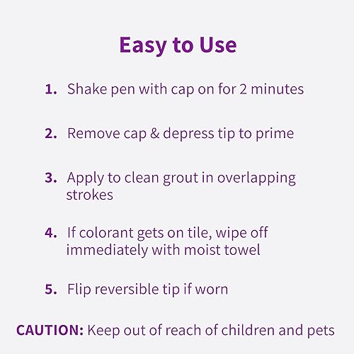 Miniatura 8 de Rejuvenate Los rotuladores restauradores de lechada blancos restauran y renuevan la lechada teñida en cuestión de minutos paquete de 2 unidades