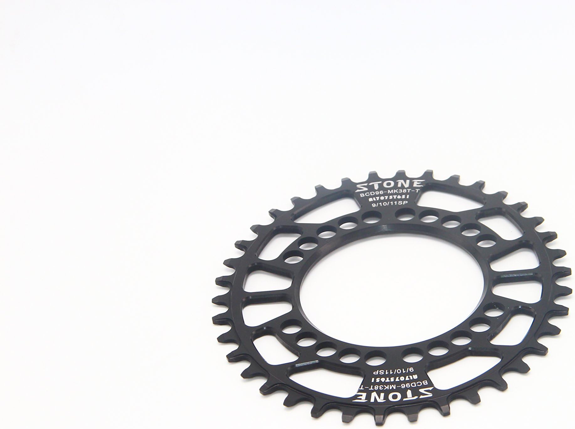 BCD96 Single Chainring Oval 38T Black Narrow Wide 1 x System for Shimano XT M8000 Bicycle