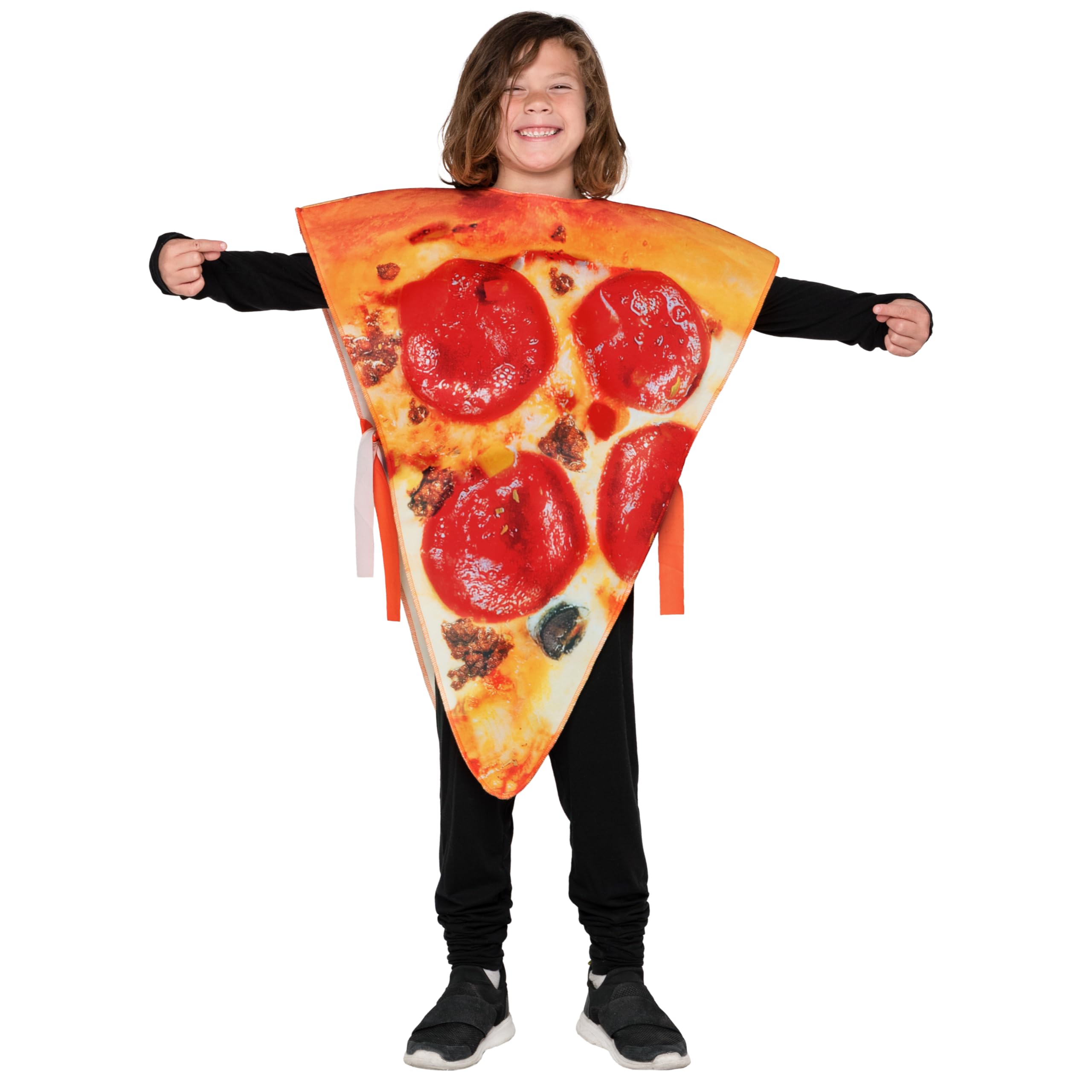 Spooktacular Creations Halloween Pizza Costume Kids, Slice Food Costume for Toddler Child Teens Halloween Food DressUp Party