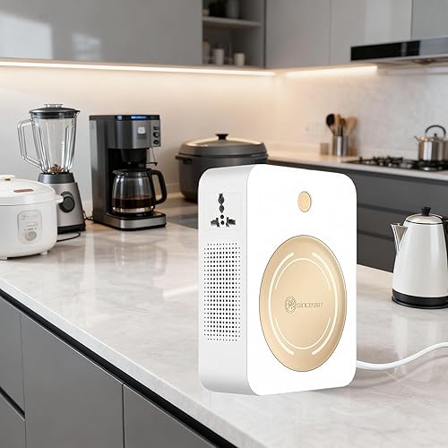 Miniatura 2 de SUNSHUN Transformador escalonado de 3000 W, convertidor de 110 V a 220 V, transformador de potencia de voltaje con dos salidas de 220 V-240 V para