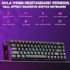 Teclado mecánico para juegos AULA WIN68 HE 60%, switch magnético de efecto Hall, modo de disparo rápido con actuación ajustable, tasa de sondeo de 8000Hz, retroiluminación RGB, cableado negro para laptop/PC gamer 3