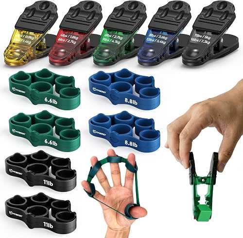 FitBeast SJKJZTZ001 grip-strengthener, Yellow, Red, Green, Blue, Black