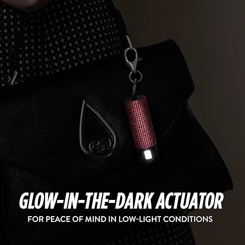 Miniatura 3 de Guard Dog Bling-it-On Pepper Spray  Soporte para llaves de moda  Rango de pulverización de 16 pies 164ft  Spray de pimienta con purpurina