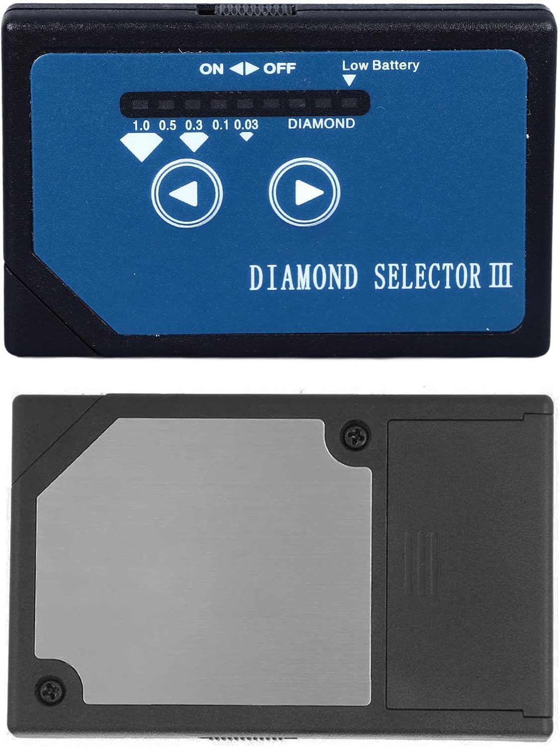 Portable Diamond Tester Tool with Metal Alarm, LED Indicator and Sound Reminder for Quick and Accurate Gemstone Testing, Includes 2 Lithium Batteries and PU Leather Case