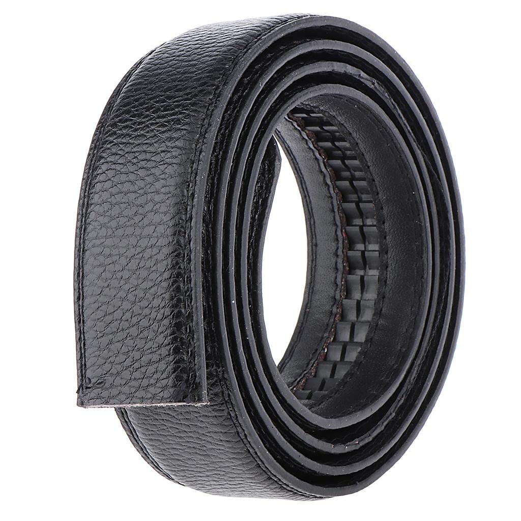 CALANDIS Men's Faux Leather Casual Formal Automatic Waist Strap Belts Slide Waistband Without Buckle, Multicolour-image-45