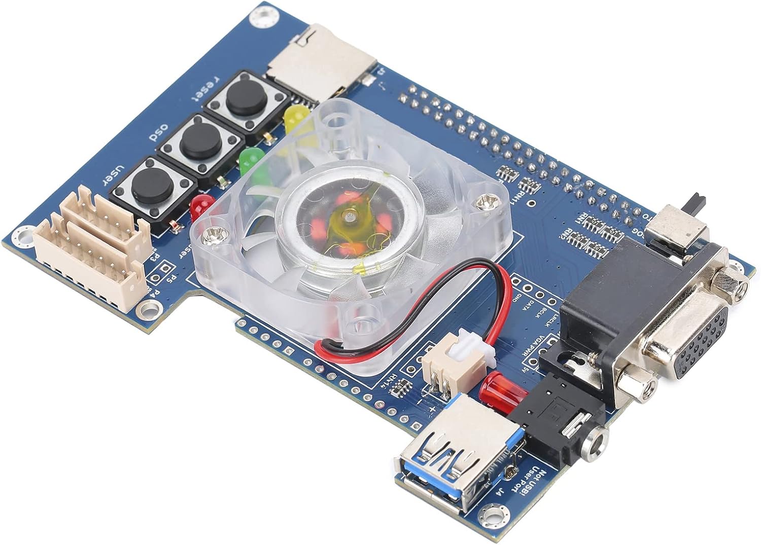 Generic IO Board for FPGA, Precision VGA and 3.5mm Audio Output Replacement Board for Gaming Enthusiasts, PCB Material, 1 Unit