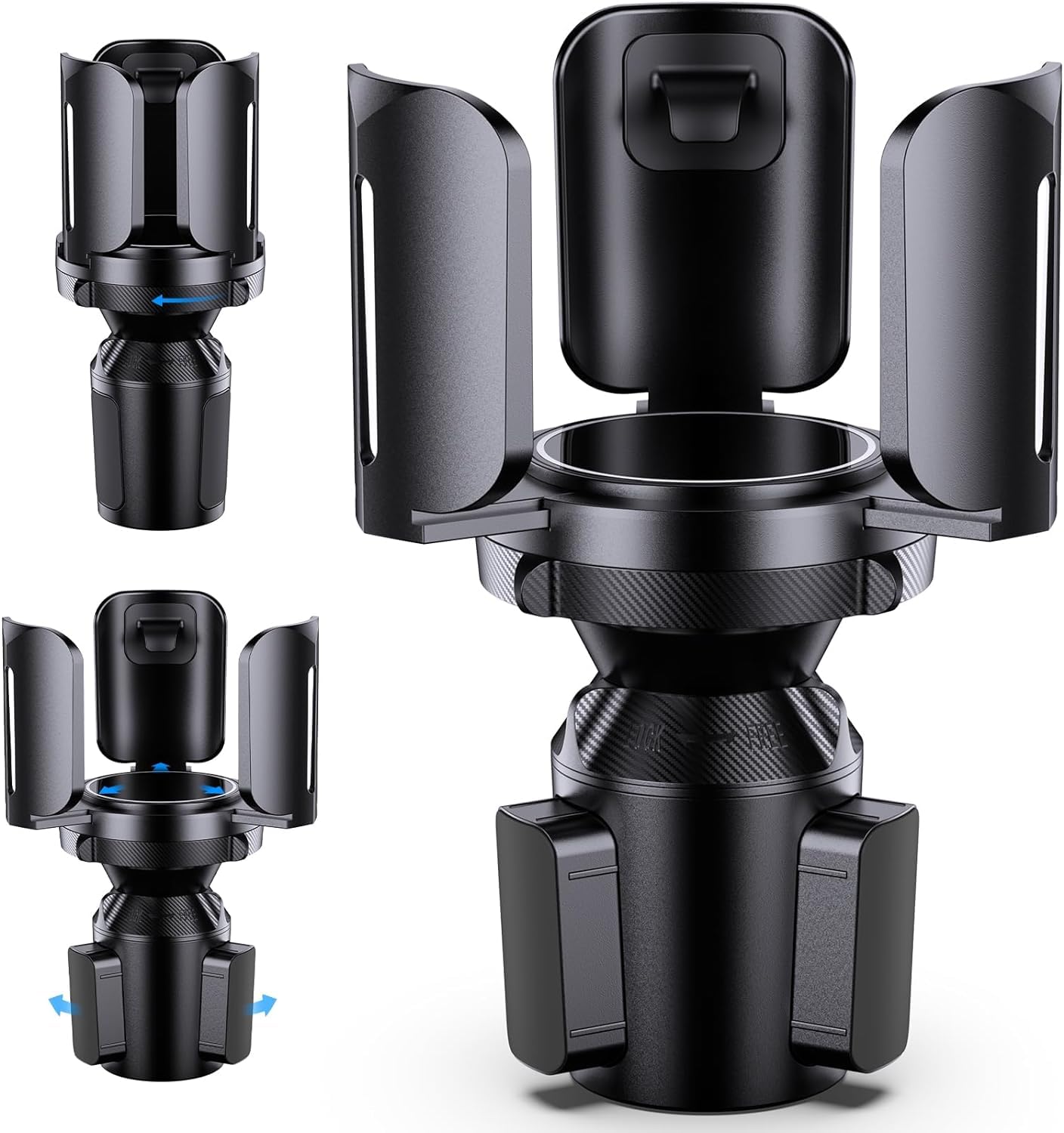 Azonee Car Cup Holder Expander Adapter, with Adjustable Arm and Base, All Purpose Cupholder Expender, Fits Less Than 5.51" Large Bottles & Mugs & Foods & Drinks, Car Universal Beverage Holder