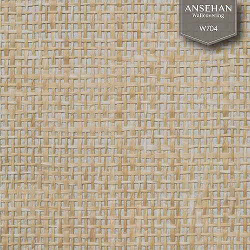 Miniatura 10 de Ansehan W703 Terraces Collection - Revestimiento de pared texturizado de tela de pasto de 36 pulgadas de ancho x 8 yardas de largo, tejido de papel