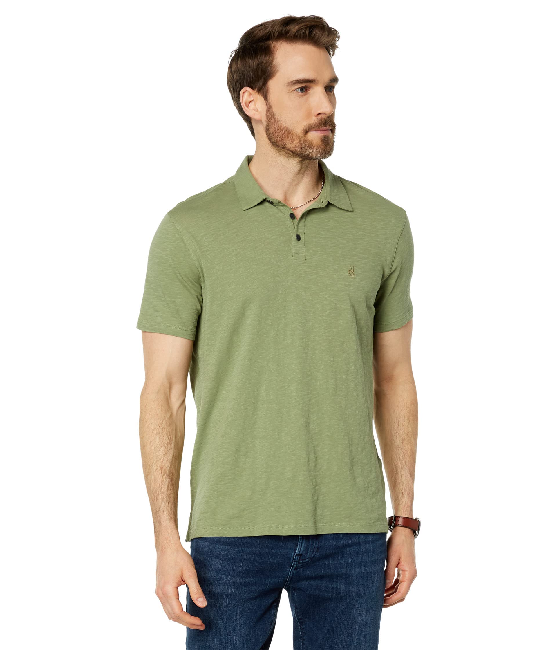 John Varvatos Men's Victor Short Sleeve Polo