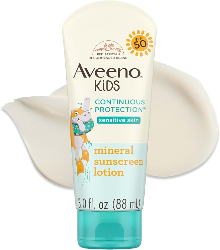Aveeno Loção Protetora Solar Infantil FPS 50, 88 mL, Pacote com 12