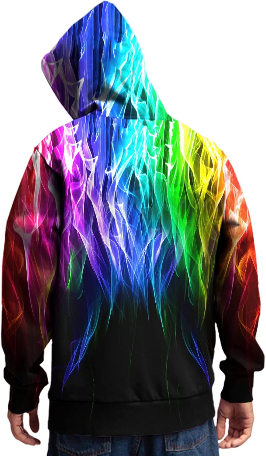 Unisex Novelty 3D Printed Hoodies Long Sleeve Sweatshirts for Men Women with Big Pockets - Image 5
