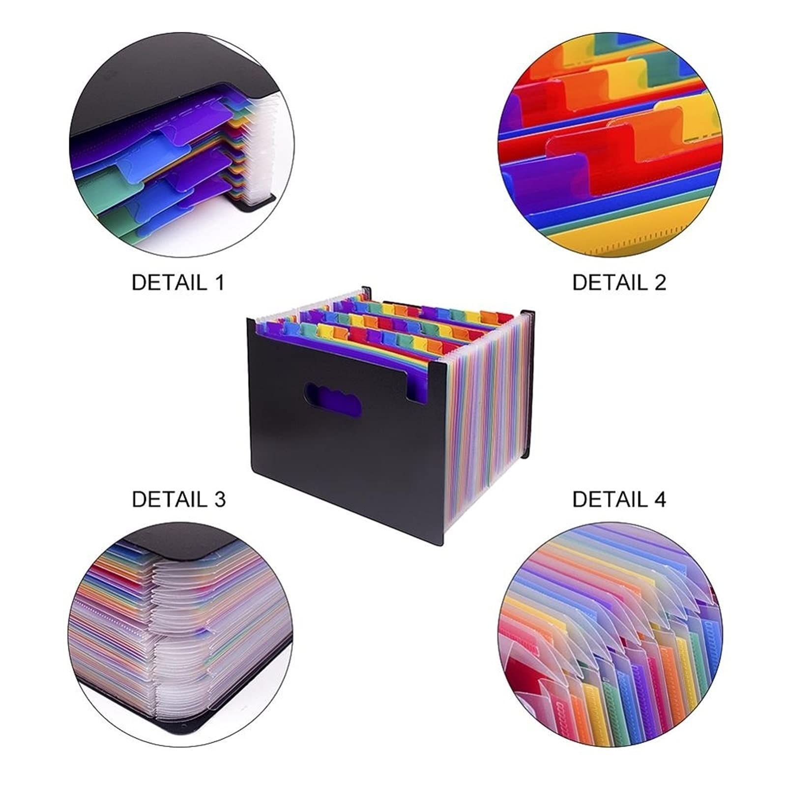 Erweitern des Dateiordners A4 Large Plastic Expandable File Organizers Stehender Akkordeonordner für das Dokumentengeschäft (Size : 37 Layer)