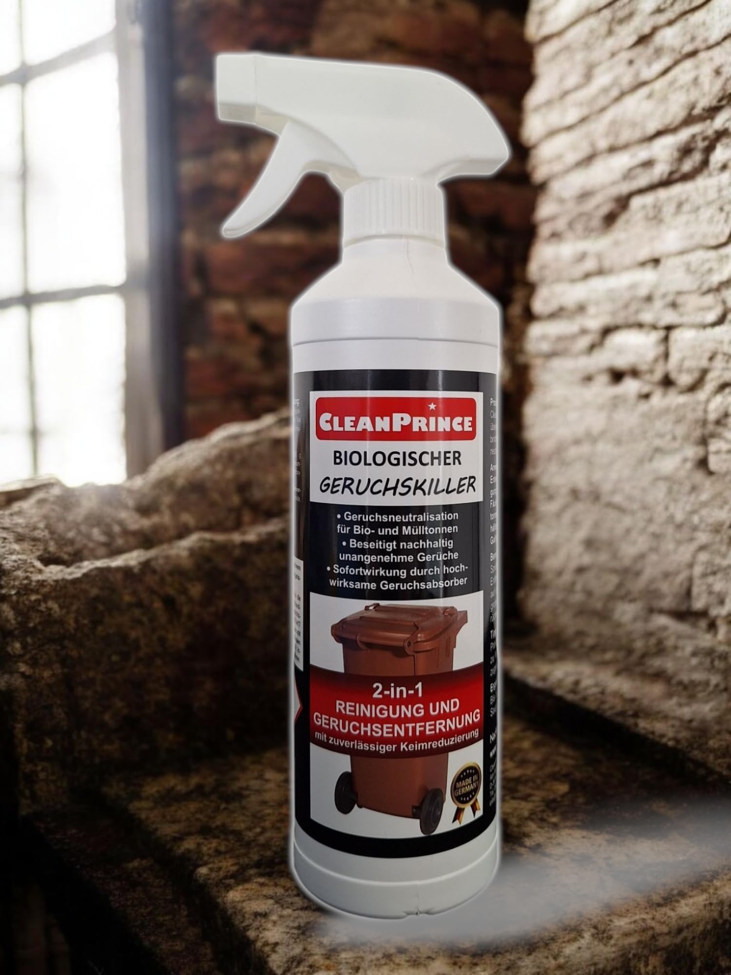 500 ML Biological Killer Cleaner 0,5 Liter Waste Tons of Cleaners Compost Bin Odor Absorber Odor Removal Maggots in Garbage Trash Bins Diaper Pail Drain Water of Mülleimerdeo Odour Remover