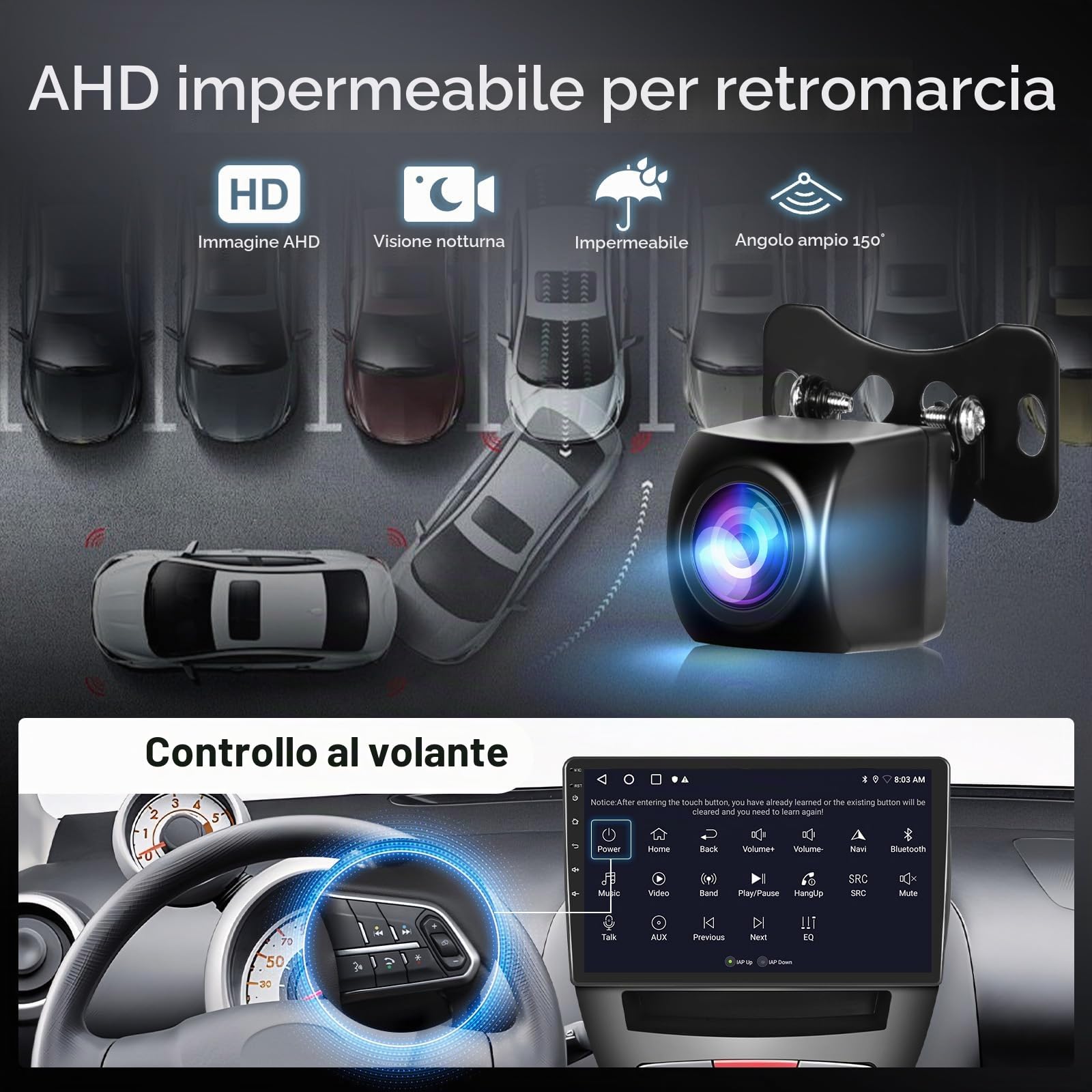 2GB 64G Autoradio per Toyota Aygo/Peugeot 107/Citroen C1 2004-2014 Android Radio Wireless Carplay Android Auto, Stereo 10 Pollici Touch Screen 2 Din Radio Navigazione GPS WiFi Bluetooth FM/RDS Hodozzy