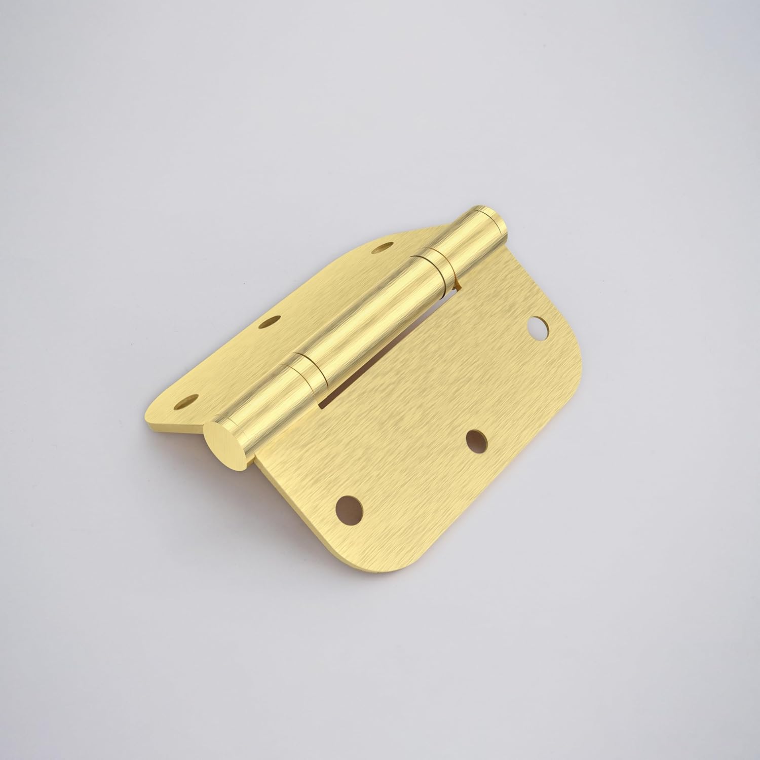 24 Pack Door Hinges 3.5'' Premium Stainless Steel Door Hinges 3.5'' X 3.5'' with 5/8" Radius Corner Heavy Duty Rust-Resistant Oil-Free Doors Hardware (Brushed Gold)