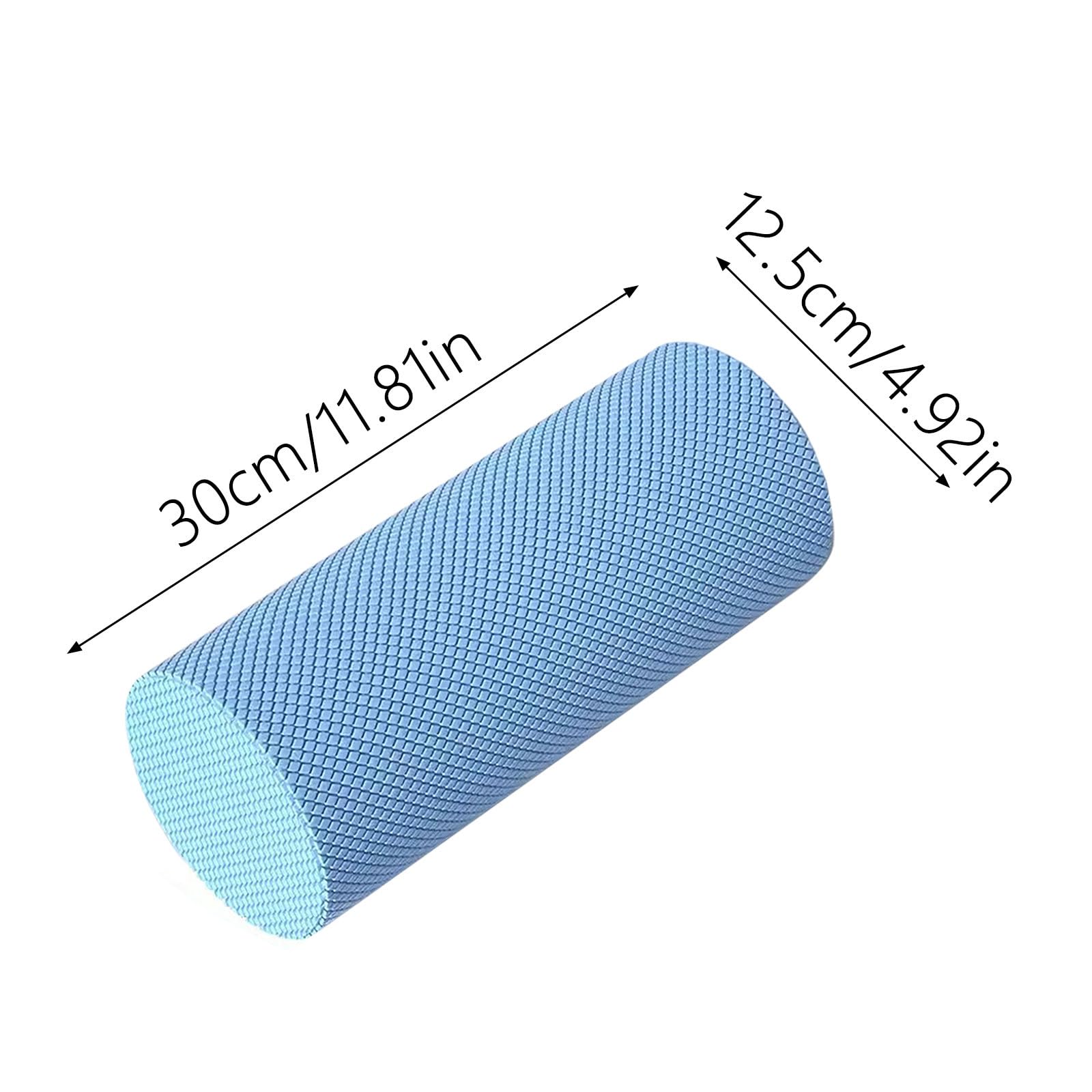 12 Inch EVA Soft Dot Foam Roller for Muscle Therapy,Yoga & Balance Exercises,30 cm x 12.5 cm High-Density Massage Roller for Pain Relief Fitness Recovery (Blue) - 3