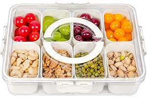 Snackle Box with 8 Compartments Perfect for Fruits and Vegetables