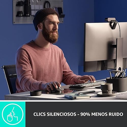 Miniatura 3 de Logitech MX Master 3S - Mouse inalámbrico de rendimiento con desplazamiento ultrarrápido Ergo 8K DPI pista en vidrio clics silenciosos USB-C