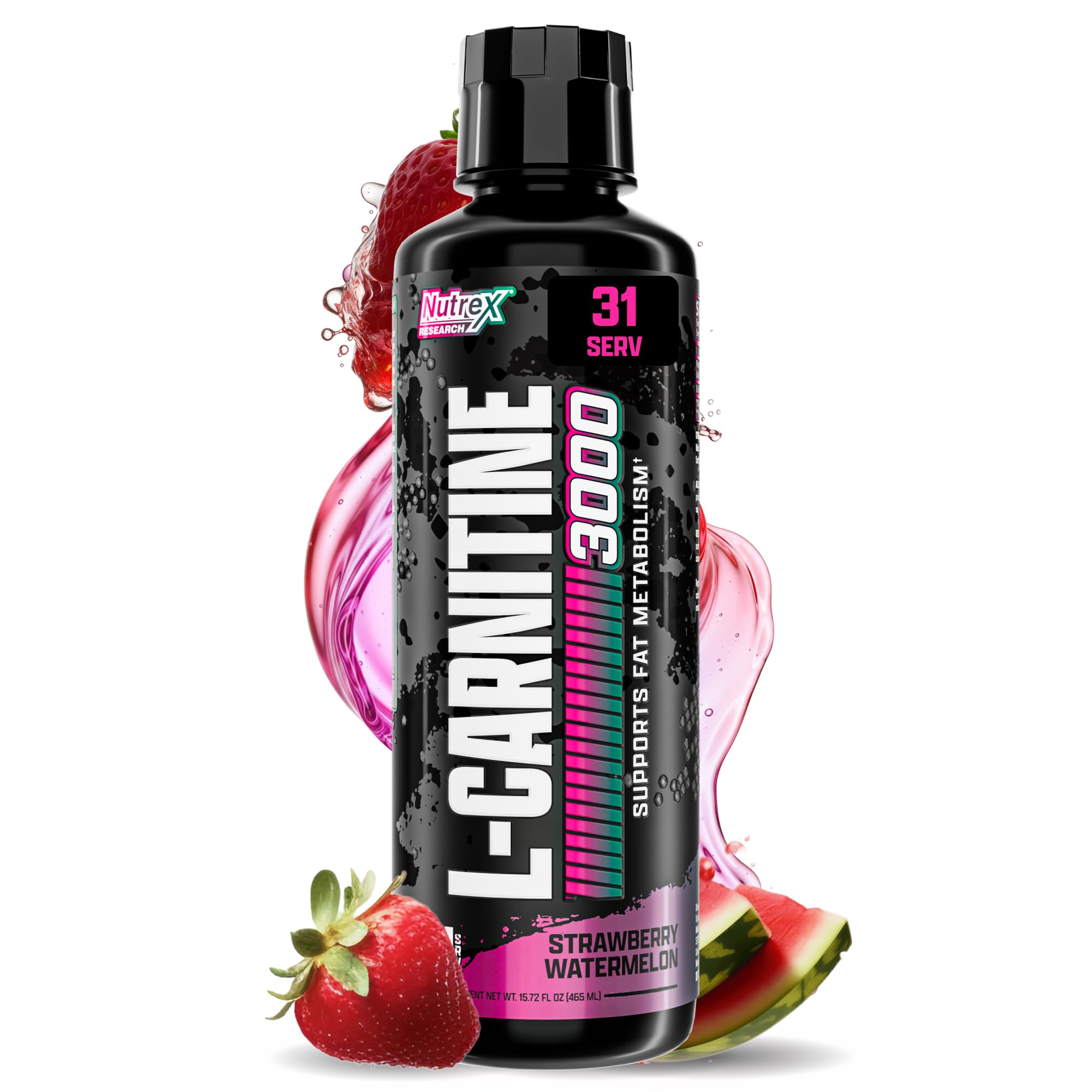 Liquid Carnitine, Strawberry Watermelon, 3000 mg, Boost Endurance