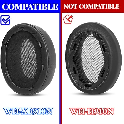 Miniatura 2 de WH-XB910 - Almohadillas de repuesto para auriculares, almohadillas de repuesto compatibles con Sony WH-XB910N XB910N, almohadillas para auriculares,