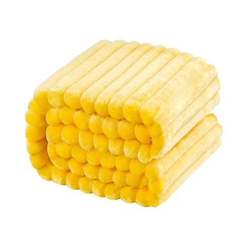 NTBAY Toddler Flannel Fleece Blanket, 30 x 40, Yellow — $11.99 (40% off)