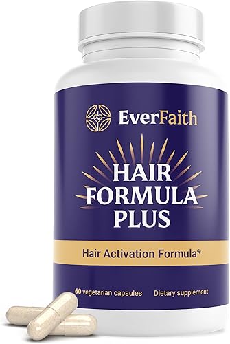 EVERFAITH Hair Formula Plus - Vitaminas para el crecimiento del cabello - Biotina para el crecimiento del cabello para mujeres y hombres - con