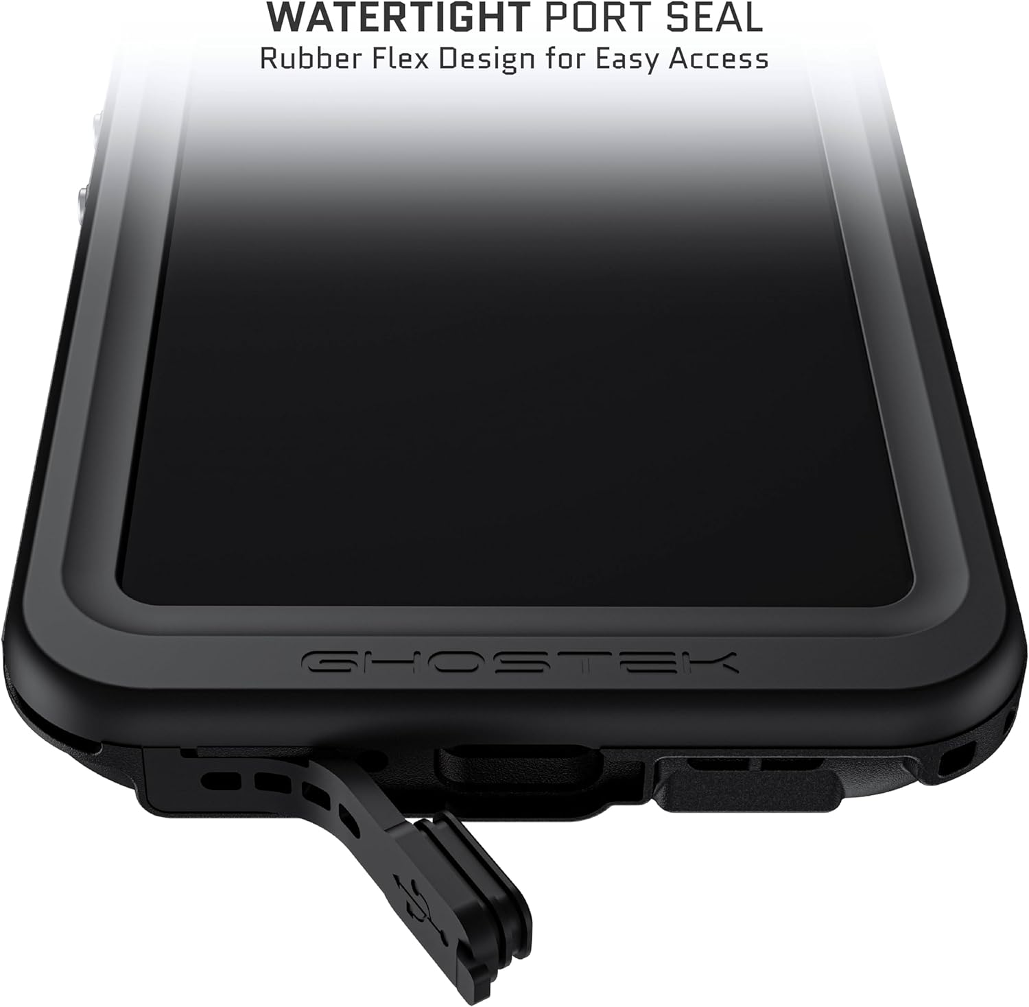 Ghostek Nautical Slim Waterproof Case for Google Pixel 9 Pro XL - Built-in Screen & Camera Lens Protector, Compatible with Wireless Charging (6.8 Inch, Black)