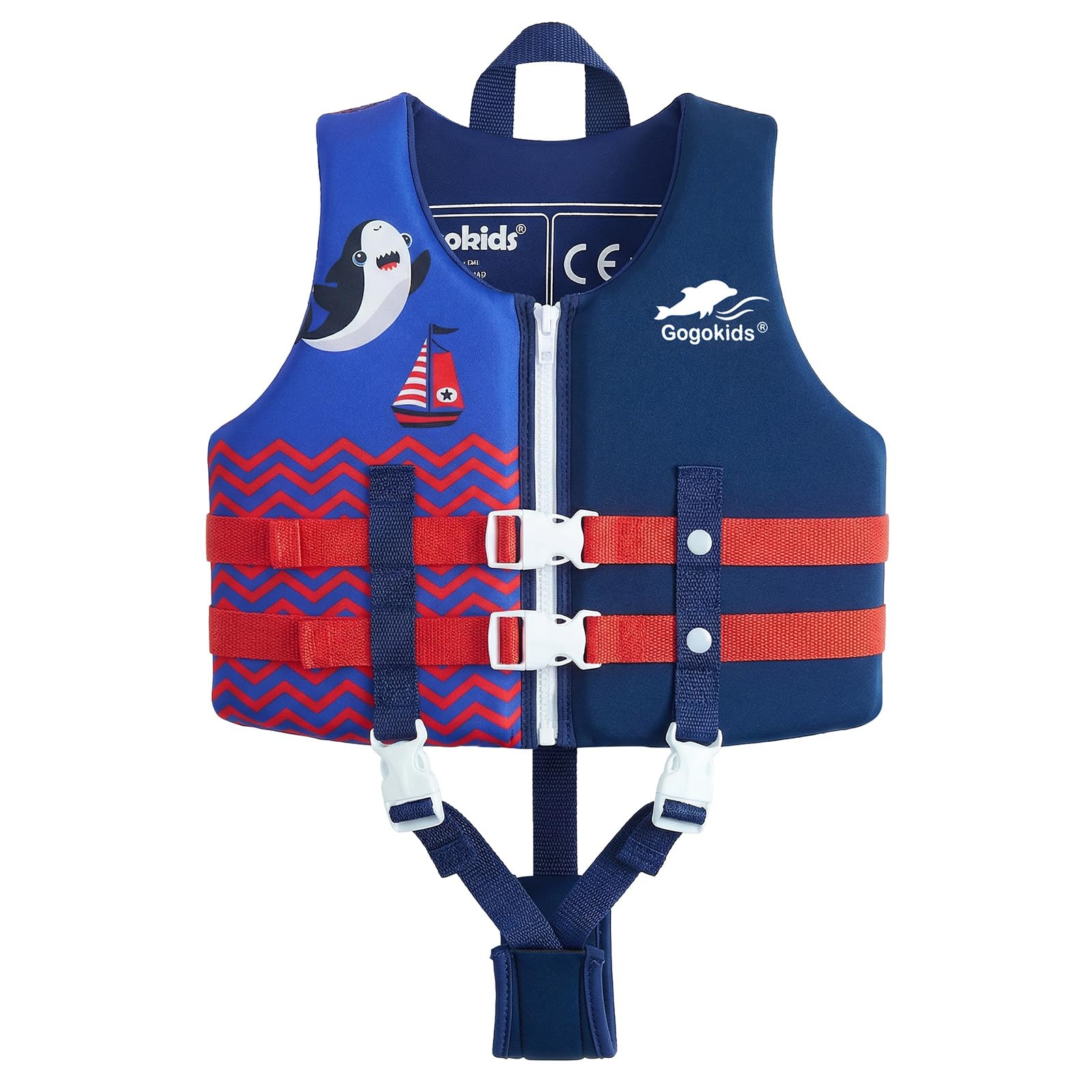 Gogokids Chaleco de Natación para Niños Chaqueta Flotante - Traje de Flotabilidad Traje de Baño para Niños Comenzar a Nadar Niños Niñas Traje de Baño