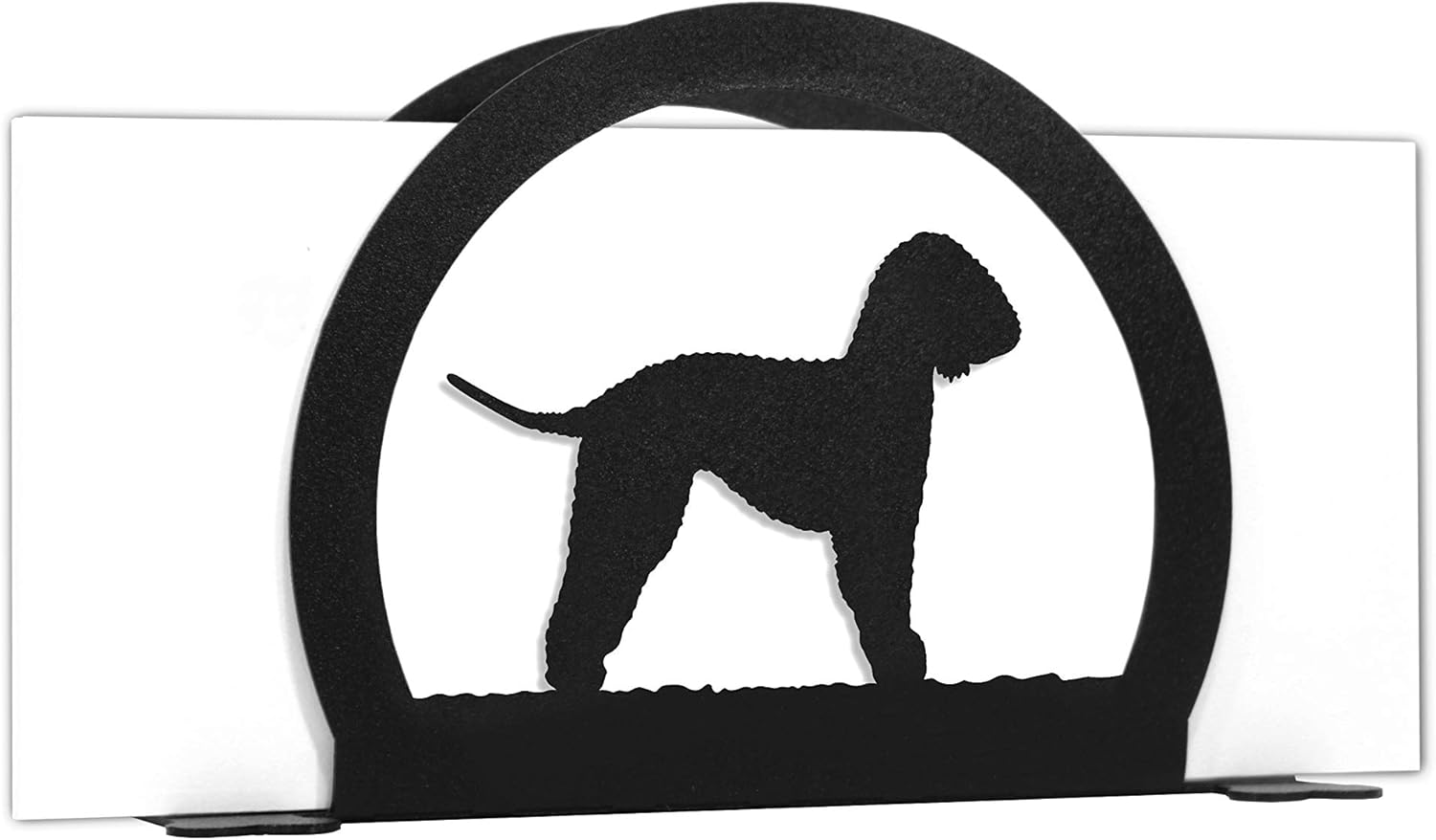 SWEN Products Bedlington Terrier Metal Letter Napkin Card