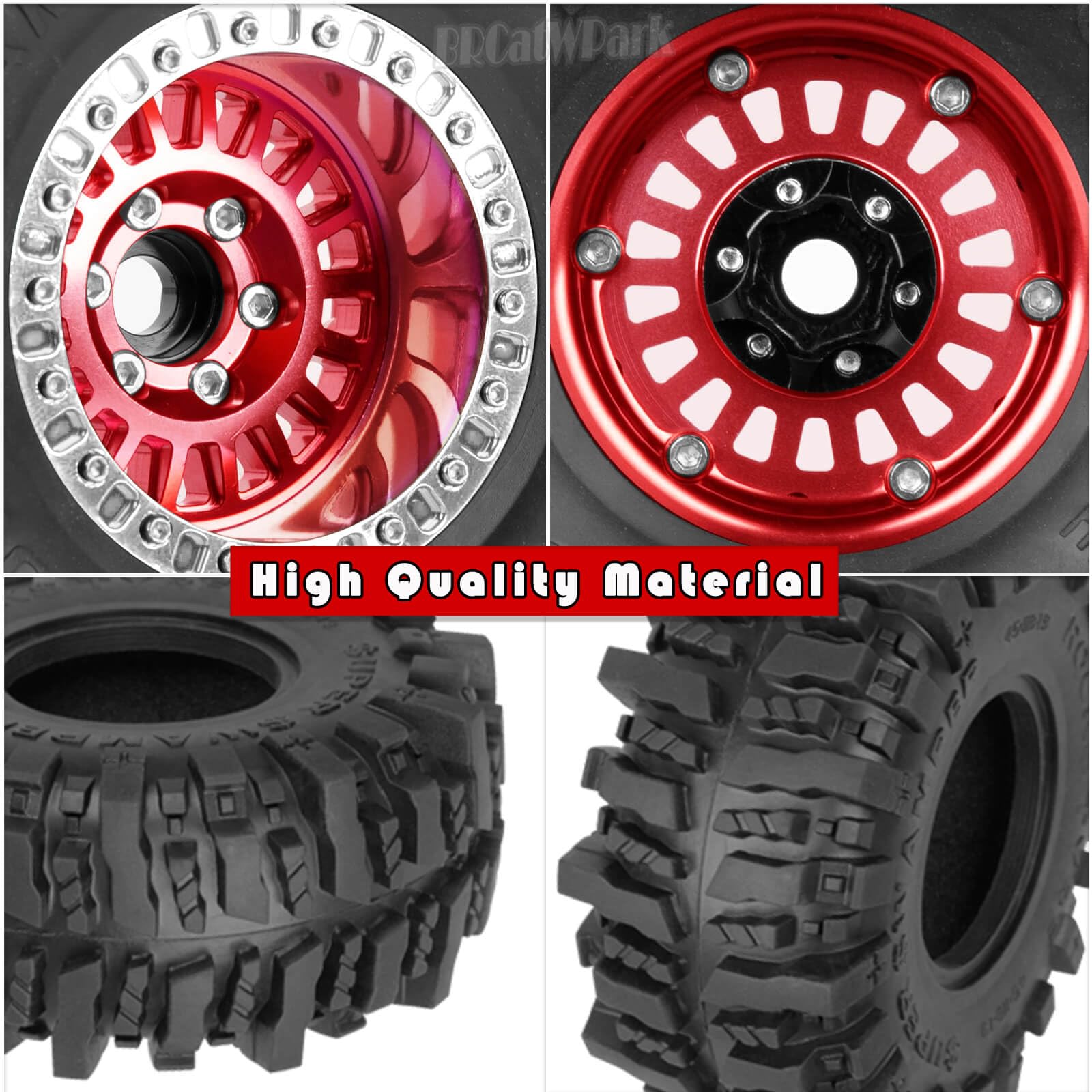 INJORA Offset -10mm Turbine en aluminium 1.9 jante de roue Beadlock pour 1/10 RC chenille SCX10 Pro TRX4 VS4-10 Gen8 (W1955) 26 INJORA Offset -10mm Turbine en aluminium 1.9 jante de roue Beadlock pour 1/10 RC chenille SCX10 Pro TRX4 VS4-10 Gen8 (W1955) 26
