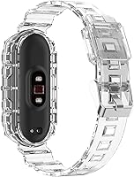 Vista 13 de REYDA Correa de silicona compatible con Xiao Mi Smart Band 7/Mi Smart Band 6/Mi Smart Band 5, suave y flexible y transpirable, pulsera de silicona