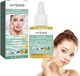 Essência de Colágeno, 1 oz Essência Facial de Hidratação de Absorção Rápida, Óleo facial para pele seca, pele opaca, pele oleosa, firmeza da pele, manchas escuras e linhas finas Baodan