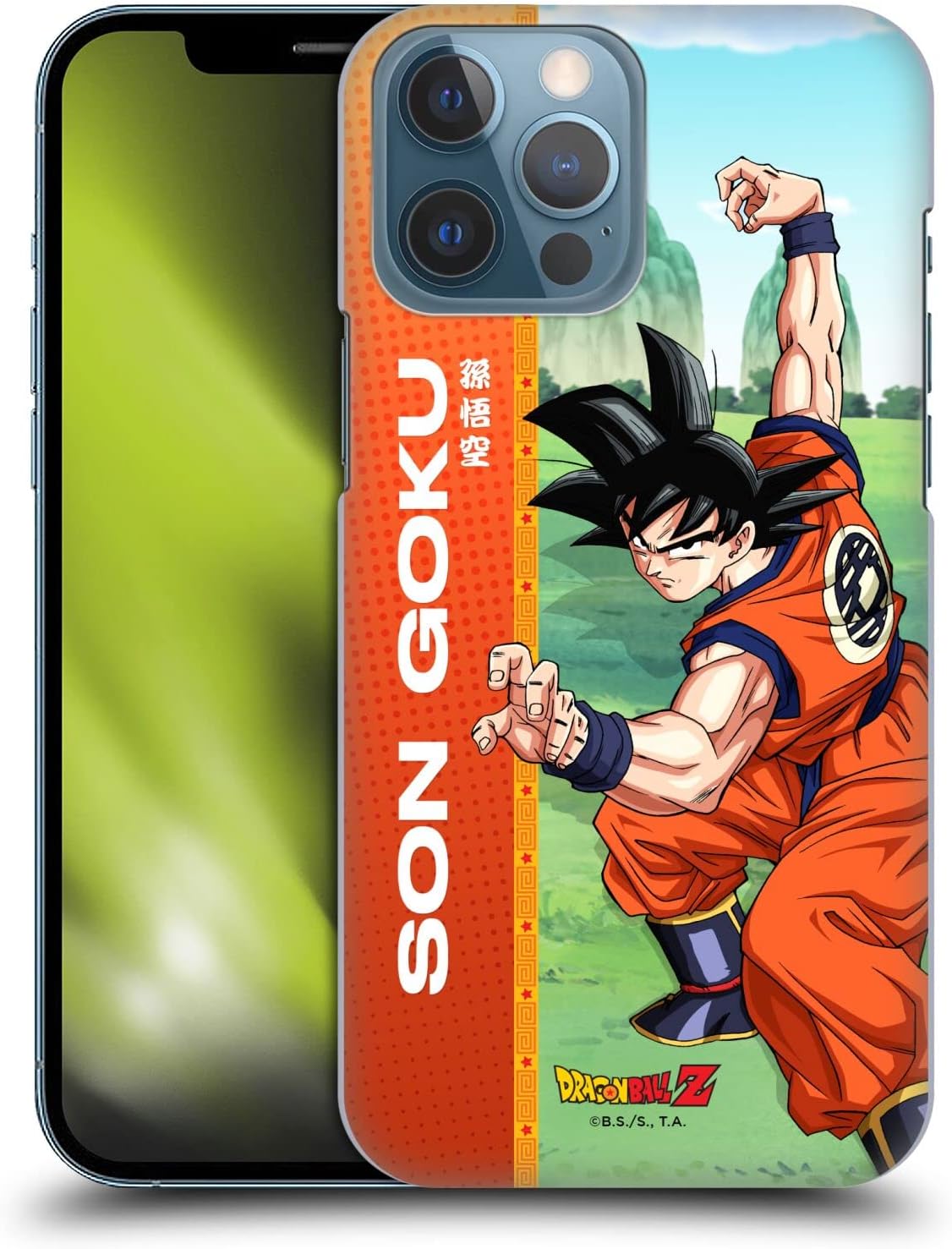 Head Case Designs Officially Licensed Dragon Ball Z Son Goku Saiyan Arc Characters Hard Back Case Compatible with Apple iPhone 13 Pro Max