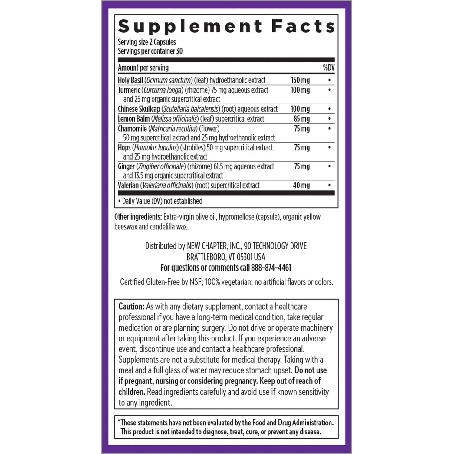 New Chapter Zyflamend Nighttime Sleep Aid, 60 Count — Amazon image 6