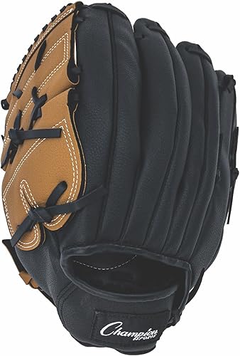 Miniatura 2 de Champion Sports Guante físico Ed. de 11 pulgadas, parte delantera de cuero suave y parte trasera de malla de nailon para un agarre cómodo, correa