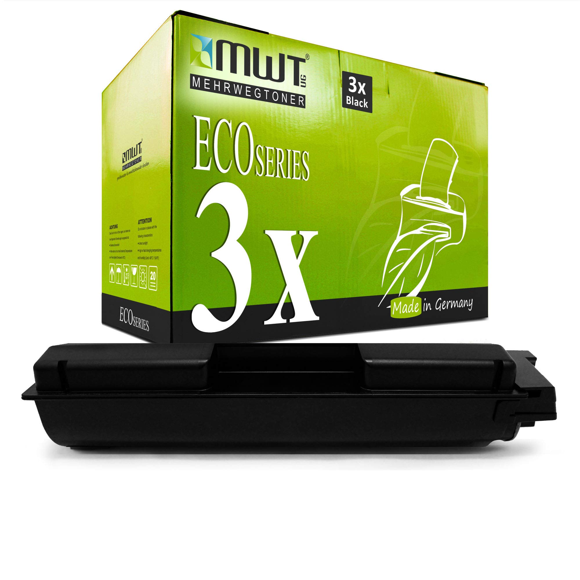 Cartouche toner Utax P-C 2660 noir compatible MWT ensemble de 3 pièces - 7