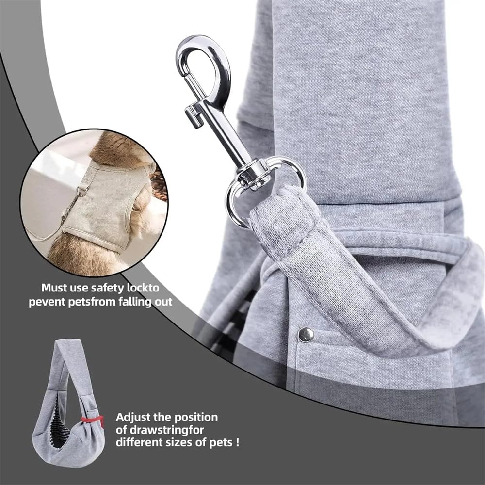 Sac de transport réversible pour chiens et autres animaux de compagnie jusqu'à 15 kg - Écharpe de transport pour chien - Sac de transport pour chien - Sac pour promenade, activités de plein air