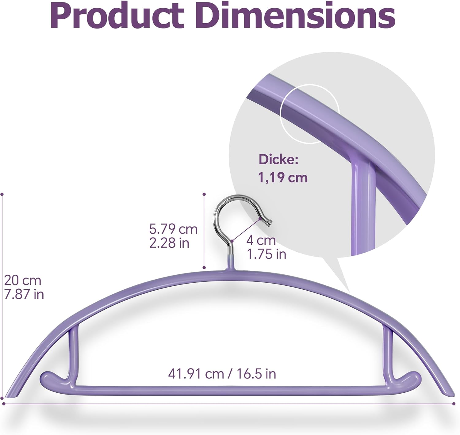 CTIME 28 Pack Non-Slip Hangers - 16.5 Inch PVC-Coated Metal Coat Hangers, Holds Up to 11 Lbs, Built-in Strap Hooks for Shirts, Pants, Skirts, Coats & Dresses