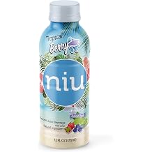 NIU Tropical Juice, 12 fl oz bottle Tropical Berry - 3 Pack