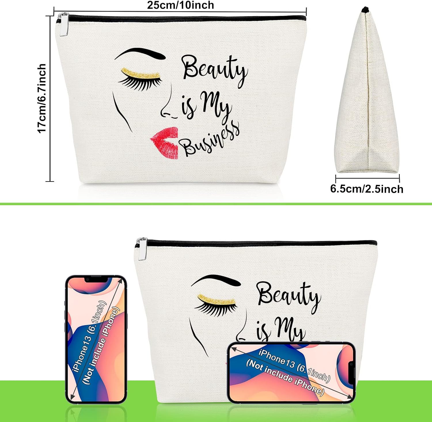 Makeup Artist Gifts for Women Cosmetic Bag Makeup Lover Gift for Lash Girl Beautician Hairdresser Thank You Present for Stylist Cosmetology Graduation Travel Cosmetic Pouch Christmas Birthday Present image 2