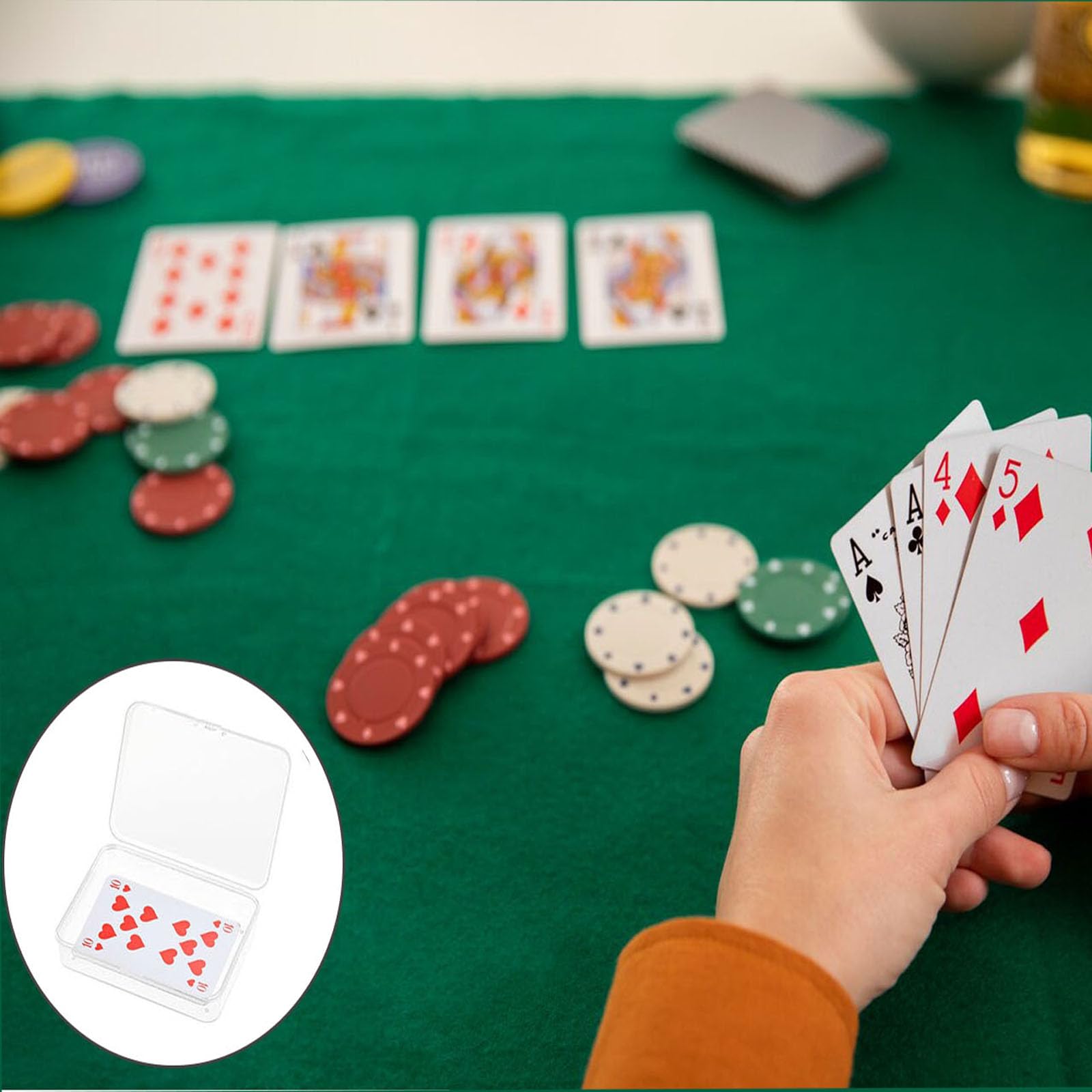 hongmo 8 Pezzi Scatola Porta Carte da Gioco, Scatola di Carte da