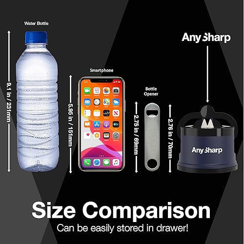 Vista 100 de Afilador de cuchillos AnySharp, Azul