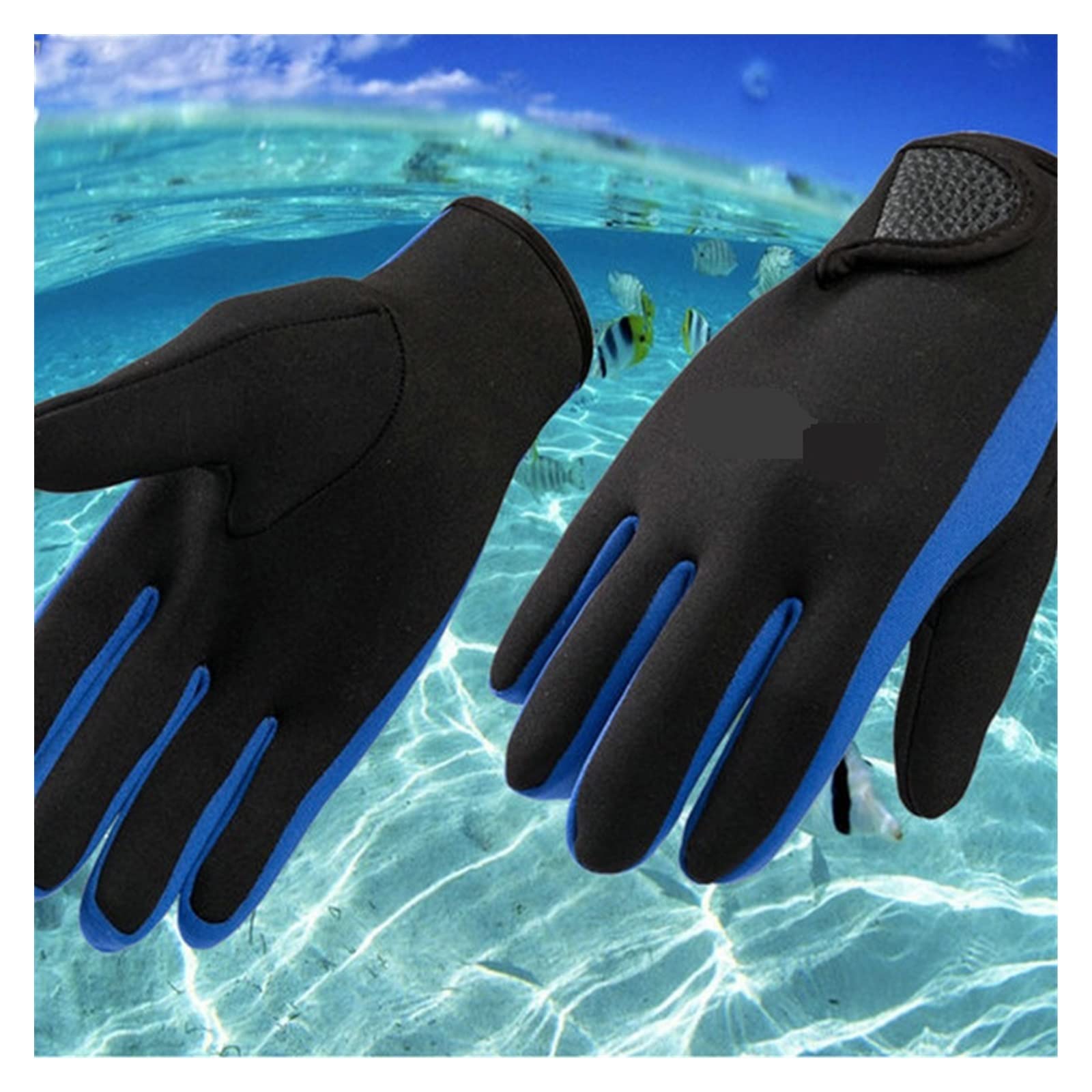 Guanti da nuoto e immersioni donna uomo in neoprene 1,5 mm con Magic Stick, guanti caldi antiscivolo, antifreddo