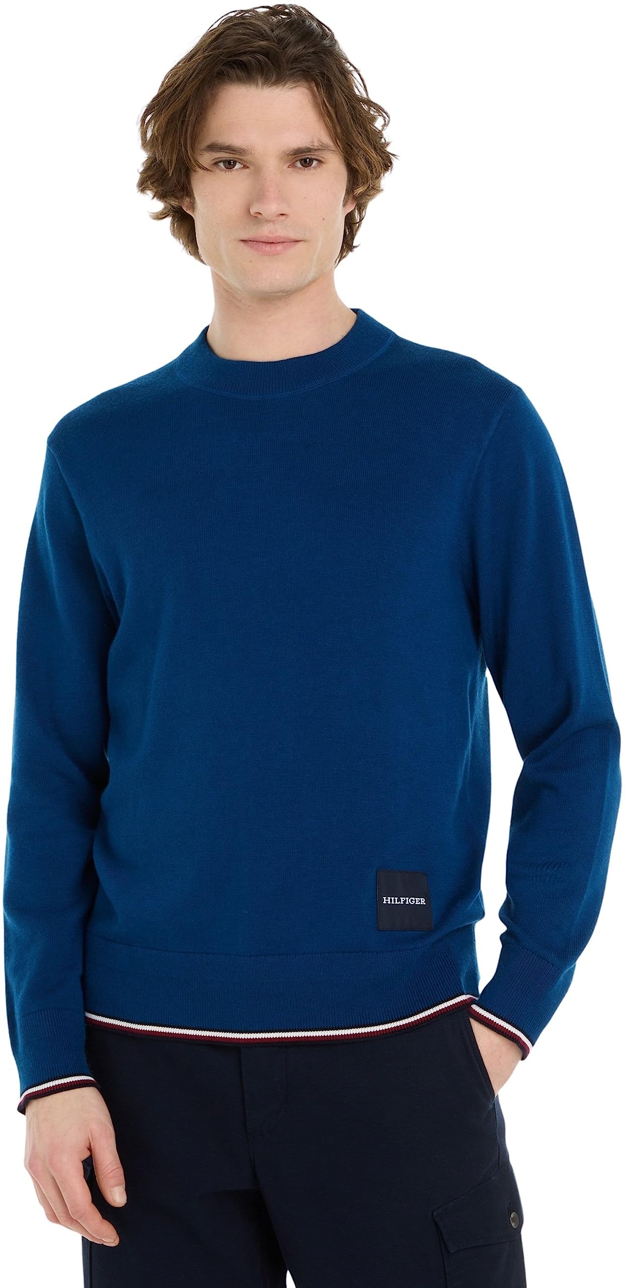 Tommy Hilfiger Men Jumper Tipped Crew Neck Pullover