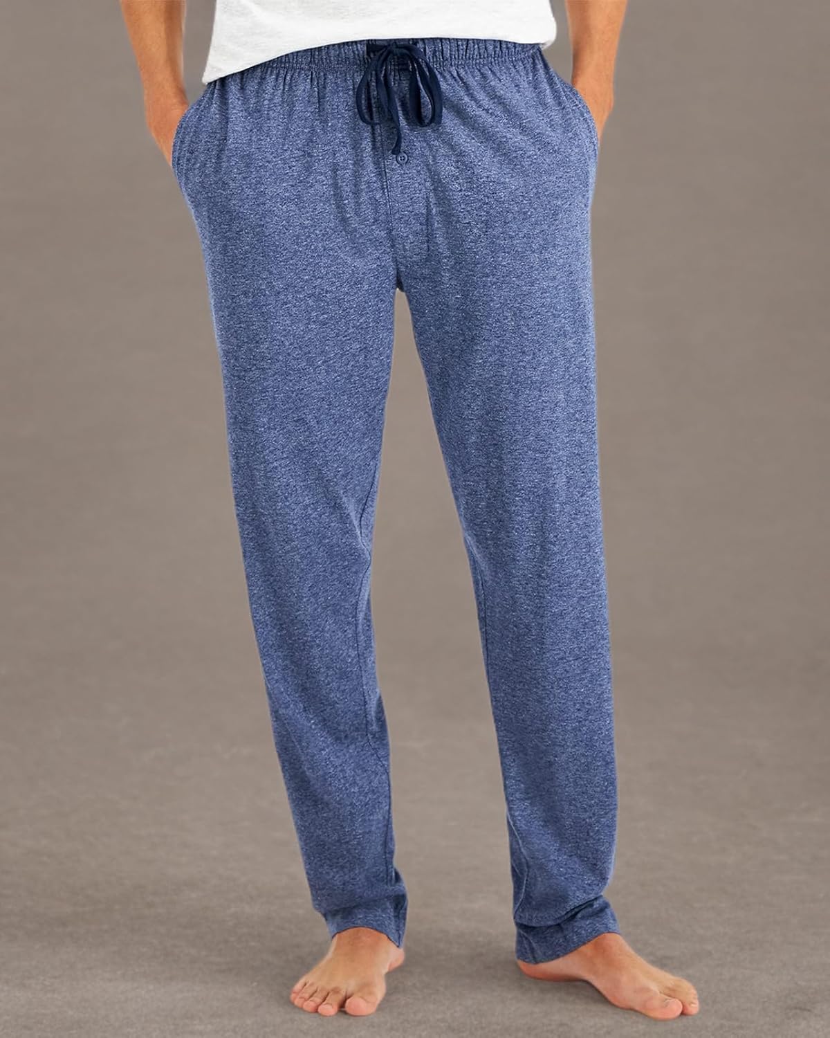 Hanes Men’s X-Temp Jersey Cotton Sleep Pajama Lounge Pants with Pockets, Pj Bottoms, Extended Sizes - Image 6