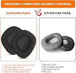 Replacement Ear Pads Cushions for Corsair Void & Corsair Void PRO RGB Wired/Wireless Gaming Headsets with Black Mesh Fabric, Memory Foam