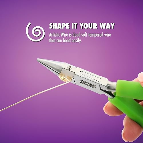 Miniatura 2 de Artistic Wire, Alambre de cobre de color chapado en plata de calibre 18  0.039 in, resistente al deslustre, rosa, 20 pies  20.0 ft