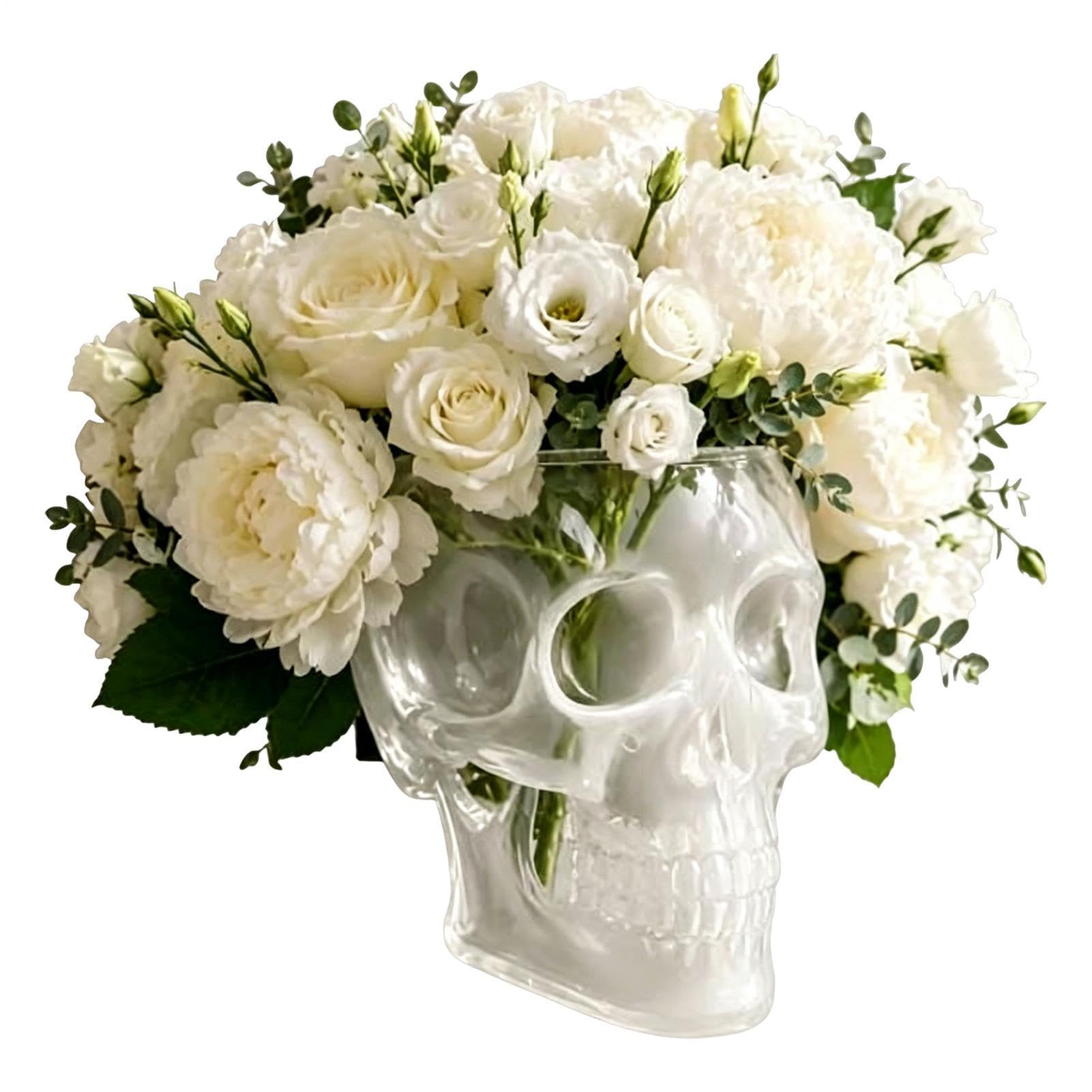 Pot de fleurs gothique en résine sculptée finition premium pour extérieur