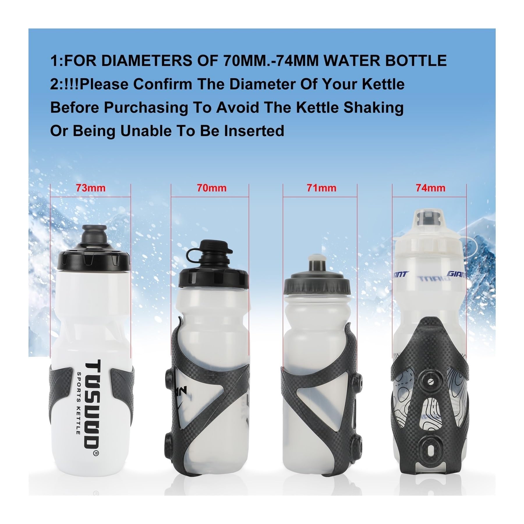 Flaschenhalter aus Nylon-Carbonfaser for Verschiedene Fahrradtypen