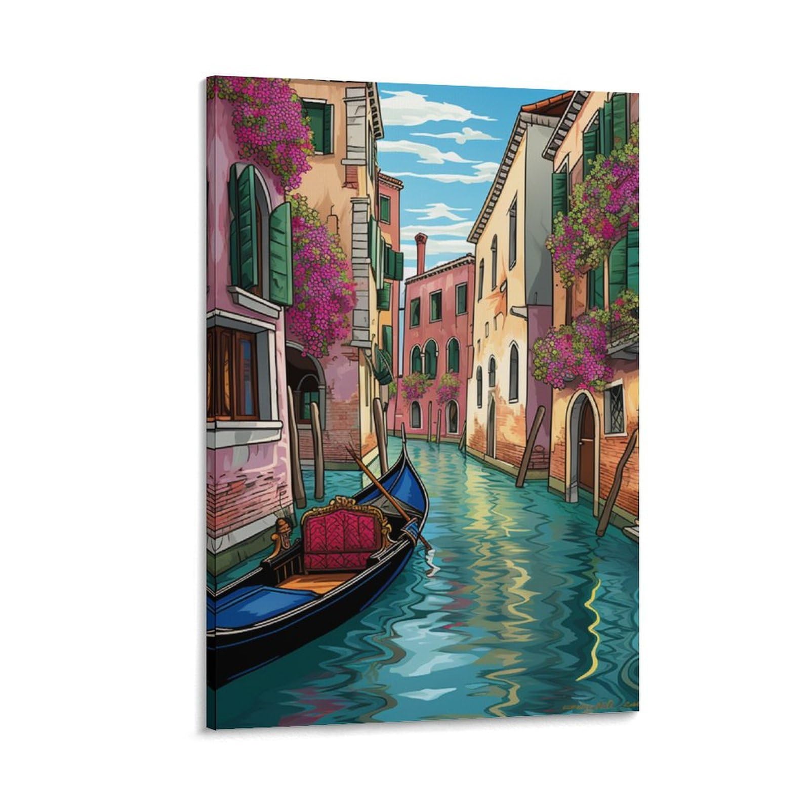 Impression sur toile premium Venise affiche d'art TNSGHAVED
